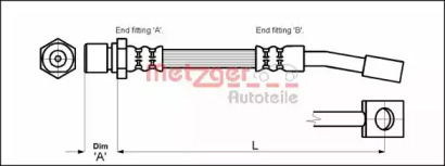 Шлангопровод METZGER 4114679